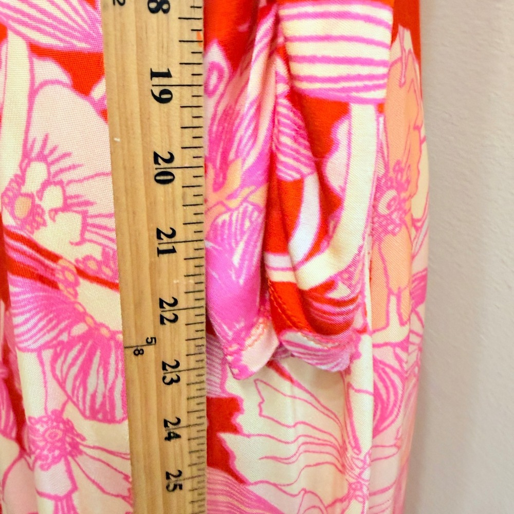 Free People First Date Jersey Maxi Dress XL Pockets Cherry Combo Bloomcore Pink - Picture 14 of 14